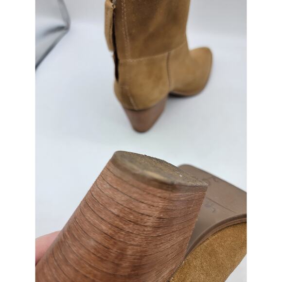 Matisse SOHO Brown Suede Ankle Boots Booties Boho Size 7.5 Trendy Minimalist - Picture 5 of 8
